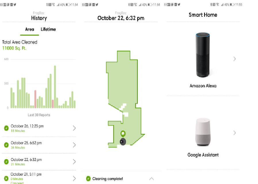 iRobot Roomba 960 Robot Vacuum provides every detail